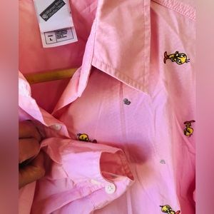 Warner Bros. Pink Tweety bird & Hearts button down Shirt